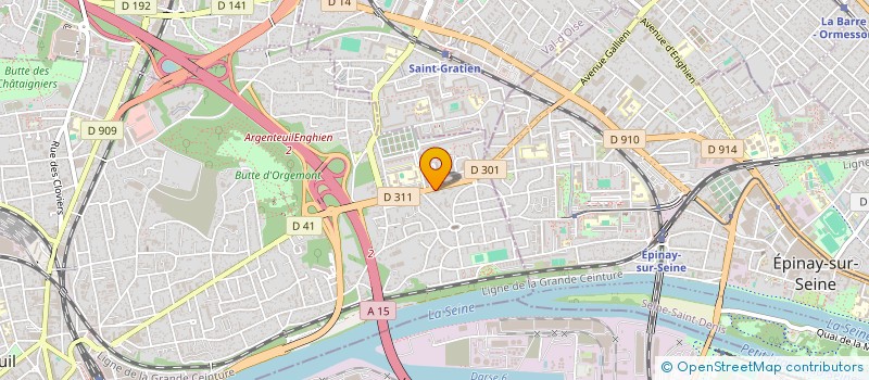 localisation de l'entreprise LAVERGNE BODIN à ARGENTEUIL