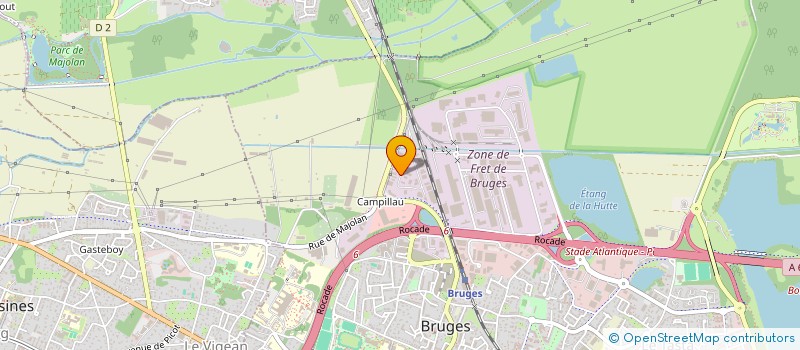 localisation de l'entreprise LAVERGNE CAMPILLEAU à BRUGES