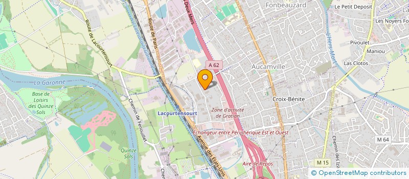 localisation de l'entreprise LAVERGNE INVEST à AUCAMVILLE