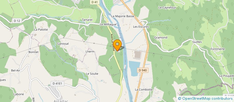 localisation de l'entreprise LAVERGNE THIERRY  BEAULIEU-SUR-DORDOGNE