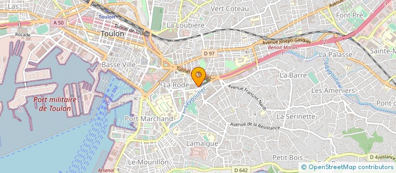 localisation de l'entreprise LAVERIE 83 à TOULON