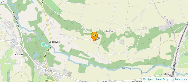localisation de l'entreprise LAVERIE AUTO 1 à EYZIN-PINET