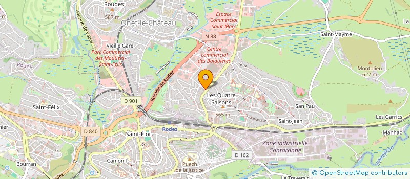 localisation de l'entreprise LAVERIE AUTOMATIQUE à ONET-LE-CHATEAU