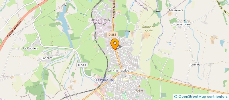 localisation de l'entreprise LAVERIE AUTOMATIQUE à LUC-LA-PRIMAUBE