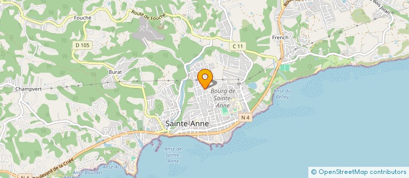 localisation de l'entreprise LAVERIE AUTOMATIQUE DE GISSAC à SAINTE-ANNE