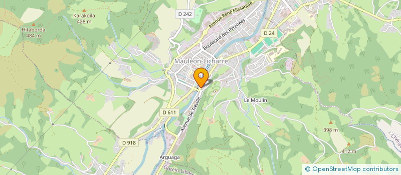 localisation de l'entreprise LAVERIE BASQUE  MAULEON-LICHARRE