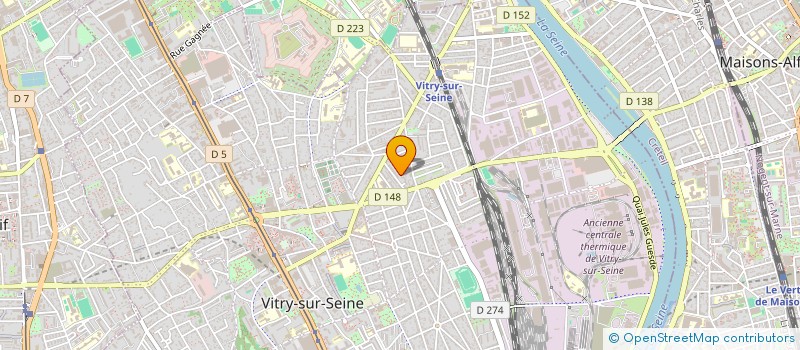 localisation de l'entreprise LAVERIE BLEUE 94 à VITRY-SUR-SEINE
