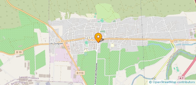 localisation de l'entreprise LAVERIE BRIAND à LA FARE-LES-OLIVIERS