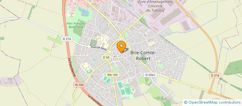 localisation de l'entreprise LAVERIE BRIARDE  BRIE COMTE ROBERT