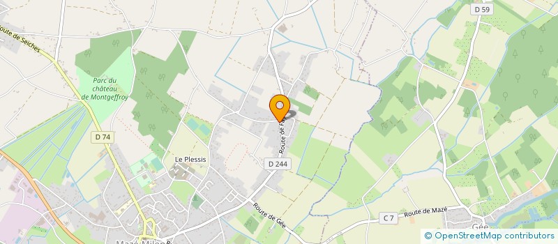 localisation de l'entreprise LAVERIE C MACE  MAZE-MILON