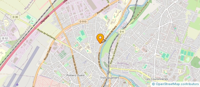 localisation de l'entreprise LAVERIE CARNOT à POITIERS