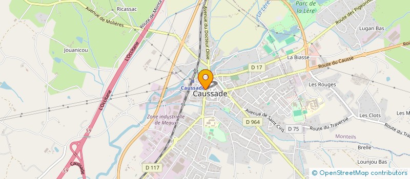 localisation de l'entreprise LAVERIE CAUSSADE CENTRE  CAUSSADE