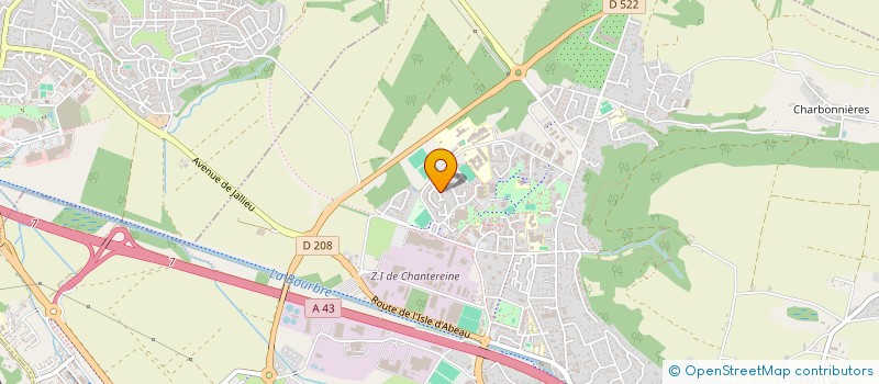 localisation de l'entreprise LAVERIE CHAMPFLEURI à BOURGOIN-JALLIEU