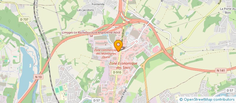 localisation de l'entreprise LAVERIE CIAC CHAMPNIERS à CHAMPNIERS