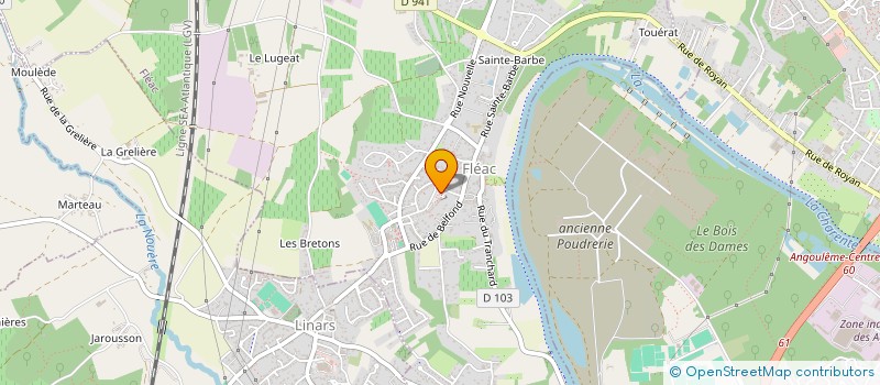 localisation de l'entreprise LAVERIE CIAC FLEAC à FLEAC