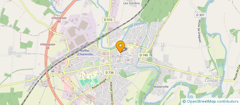 localisation de l'entreprise LAVERIE CIAC RUFFEC à RUFFEC