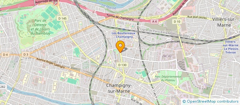 localisation de l'entreprise LAVERIE CLEAN à CHAMPIGNY-SUR-MARNE