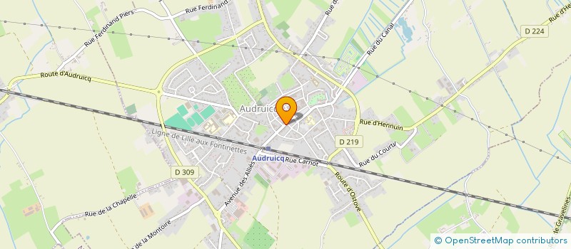 localisation de l'entreprise LAVERIE D'AUDRUICQ  AUDRUICQ