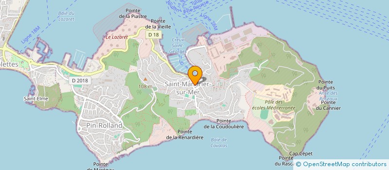 localisation de l'entreprise LAVERIE D'JANET  SAINT-MANDRIER-SUR-MER