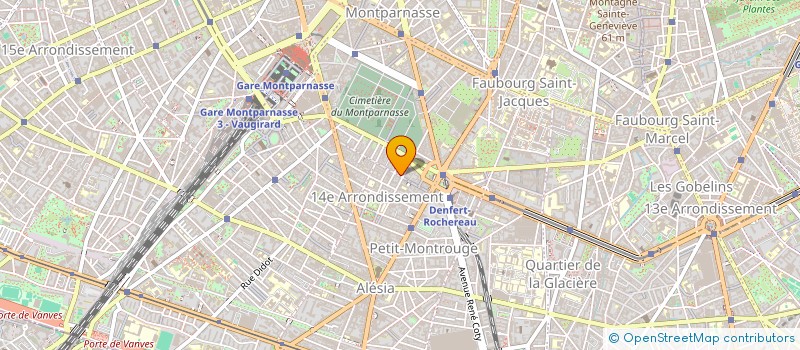 localisation de l'entreprise LAVERIE DAGUERRE à PARIS
