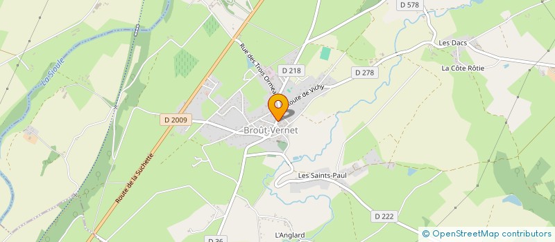 localisation de l'entreprise LAVERIE DE BROUT VERNET à BROUT-VERNET