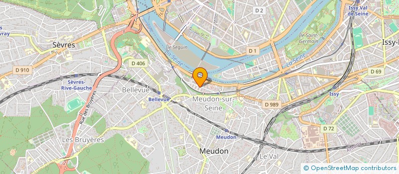 localisation de l'entreprise LAVERIE DE L'AMIRAL  MEUDON