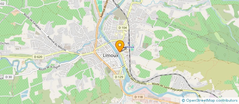 localisation de l'entreprise LAVERIE DE L'ARAGOU à LIMOUX