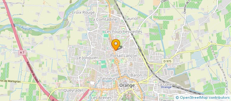 localisation de l'entreprise LAVERIE DE L'ARC à ORANGE