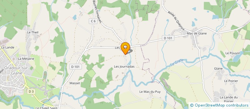 localisation de l'entreprise LAVERIE DE L'ELEPHANT 1 à ORADOUR-SUR-GLANE
