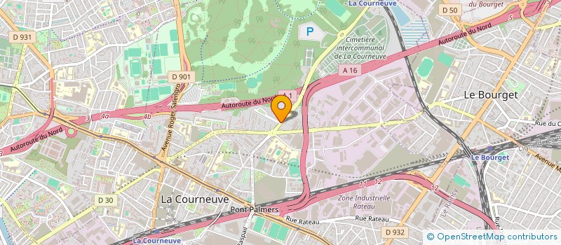localisation de l'entreprise LAVERIE DE L'ESPOIR à LA COURNEUVE