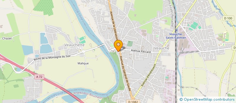 localisation de l'entreprise LAVERIE DE L'EUROPE  VEAUCHE