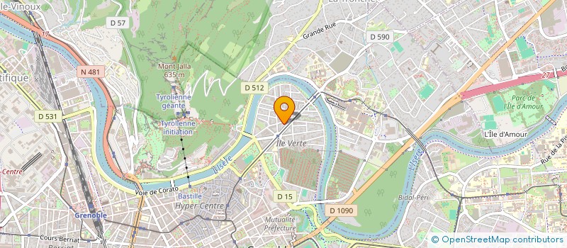localisation de l'entreprise LAVERIE DE L'ILE VERTE SARL à GRENOBLE