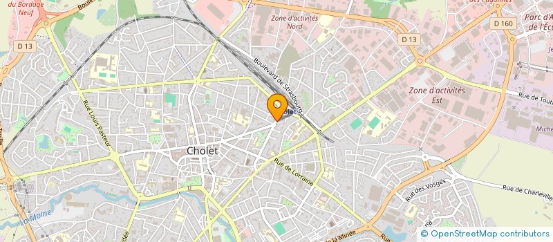 localisation de l'entreprise LAVERIE DE LA GARE à CHOLET