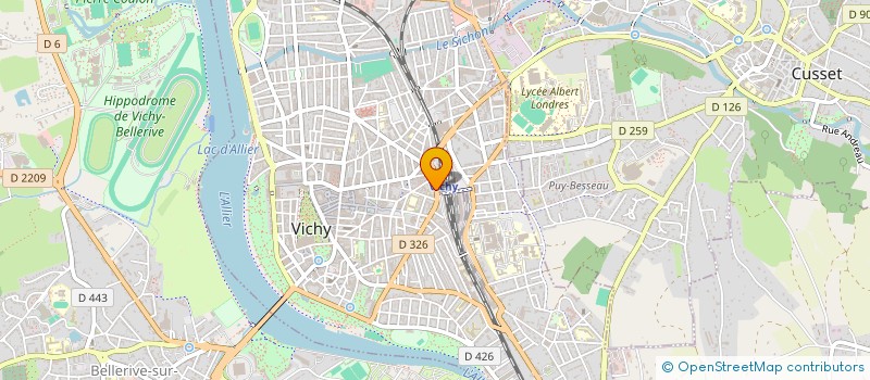 localisation de l'entreprise LAVERIE DE LA GARE à VICHY