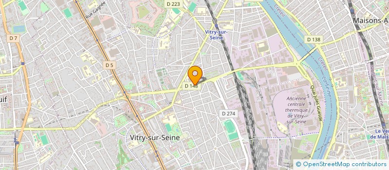 localisation de l'entreprise LAVERIE DE LA GARE à VITRY-SUR-SEINE