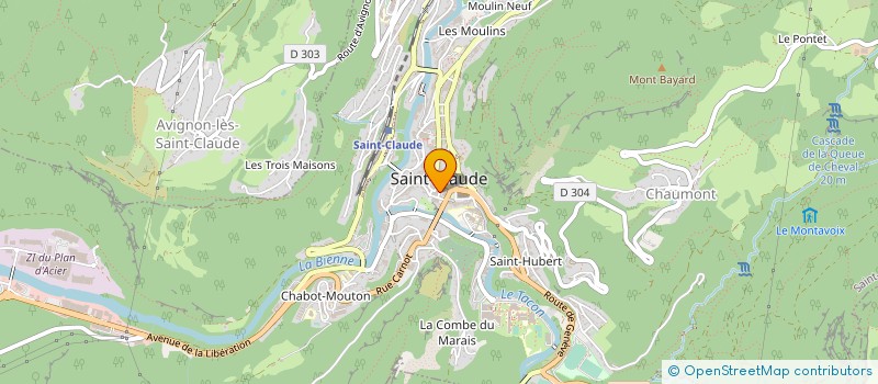 localisation de l'entreprise LAVERIE DE LA GRENETTE à SAINT-CLAUDE