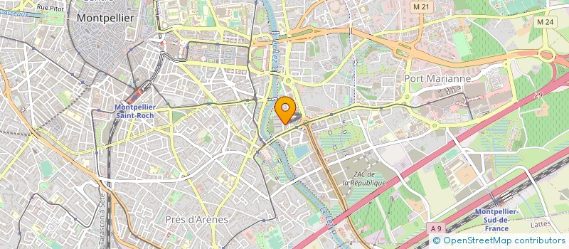 localisation de l'entreprise LAVERIE DE LA JUSTICE à MONTPELLIER