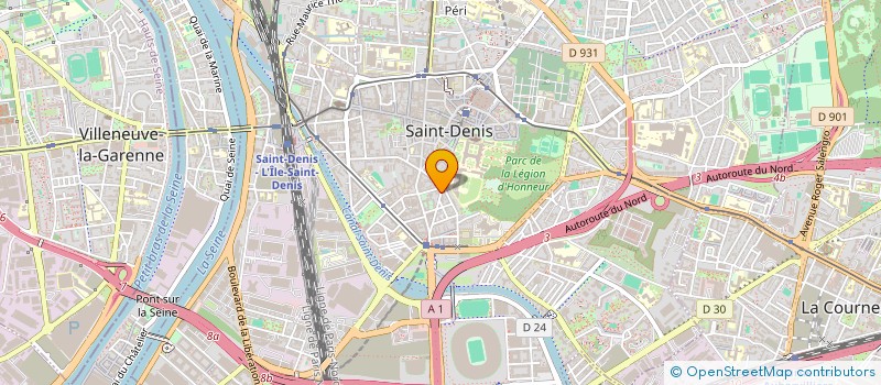 localisation de l'entreprise LAVERIE DE LA LEGION à SAINT-DENIS