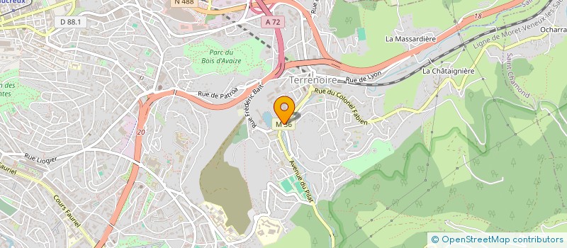 localisation de l'entreprise LAVERIE DE LUXE à SAINT-ETIENNE