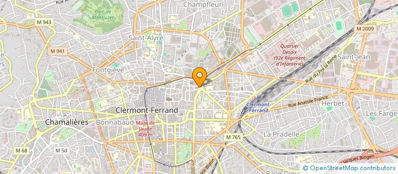 localisation de l'entreprise LAVERIE DELILLE  CLERMONT-FERRAND