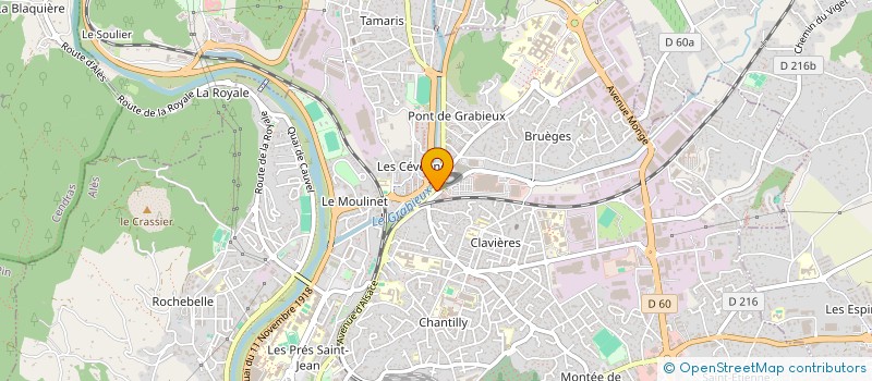 localisation de l'entreprise LAVERIE DES ALLEMANDES à ALES