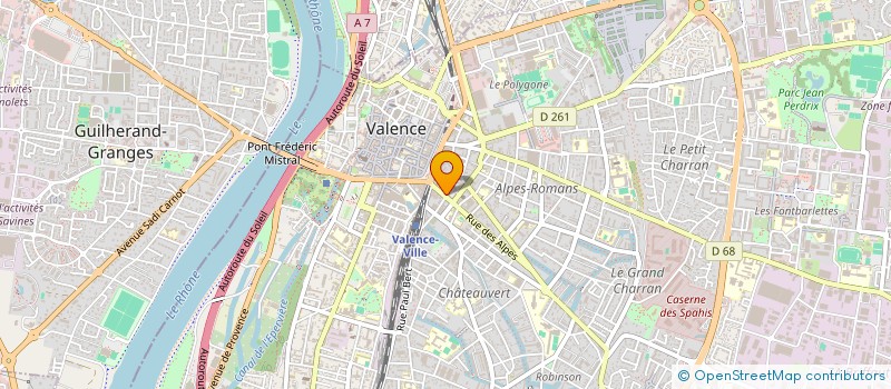 localisation de l'entreprise LAVERIE DES ALPES à VALENCE