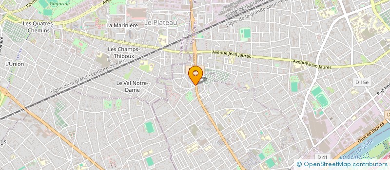 localisation de l'entreprise LAVERIE DES CHENES à BEZONS