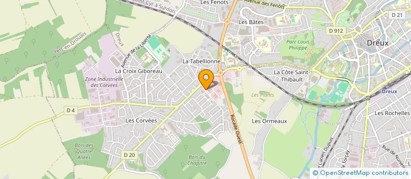 localisation de l'entreprise LAVERIE DES CORVEES à VERNOUILLET