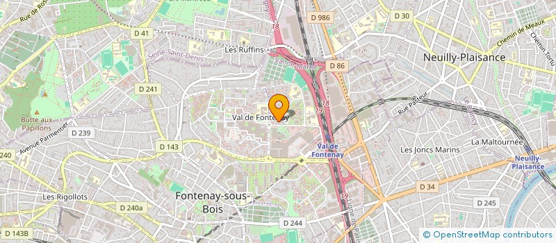 localisation de l'entreprise LAVERIE DES OLYMPIADES à FONTENAY-SOUS-BOIS