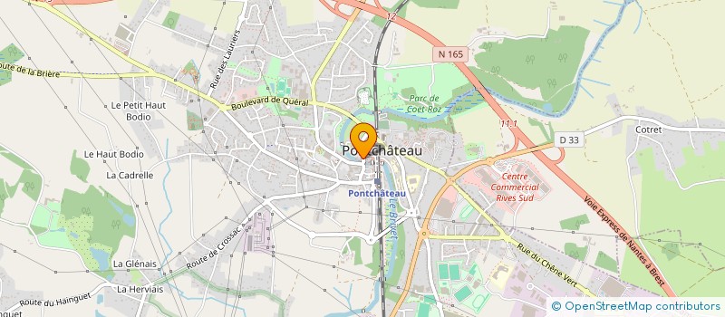 localisation de l'entreprise LAVERIE DU BRIVET  PONTCHATEAU