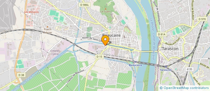 localisation de l'entreprise LAVERIE DU CANAL à BEAUCAIRE