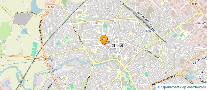 localisation de l'entreprise LAVERIE DU CENTRE à CHOLET