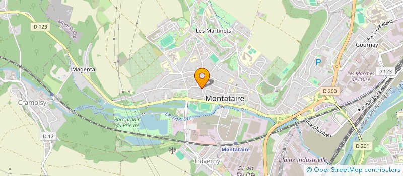 localisation de l'entreprise LAVERIE DU CENTRE  MONTATAIRE