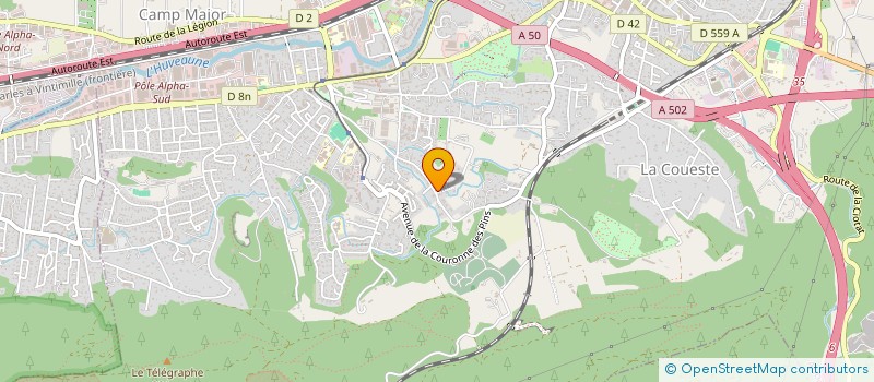 localisation de l'entreprise LAVERIE DU CHARREL à AUBAGNE
